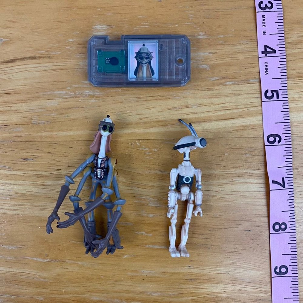 VTG Hasbro Gasgano with Pit Droid Star Wars Episode I Action Figures Commtech